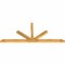 Ekena Millwork Saratoga Rough Sawn Timber Gable Bracket, Western Red Cedar, 108"W x 45"H x 4"D x 4"F, 10/12 Pitch GBW108X45X0404SAR00RWR - alternate 4